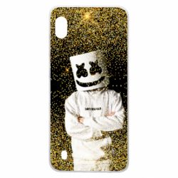 Чехол для Samsung A10 Marshmello Dj and gold - PrintSalon