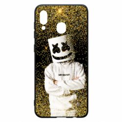 Чехол для Samsung A30 Marshmello Dj and gold - PrintSalon