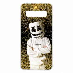 Чехол для Samsung S10 Marshmello Dj and gold - PrintSalon