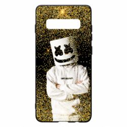 Чехол для Samsung S10+ Marshmello Dj and gold - PrintSalon