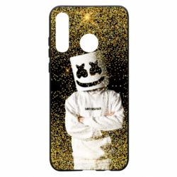 Чехол для Huawei P30 Lite Marshmello Dj and gold - PrintSalon