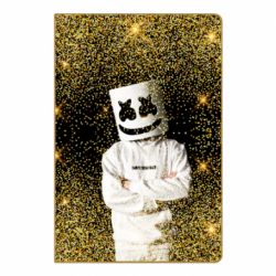 Блокнот с принто Marshmello Dj and gold - PrintSalon