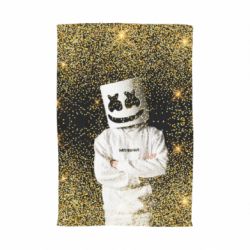 Полотенце с принтом Marshmello Dj and gold - PrintSalon