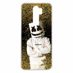 Чехол для Xiaomi Redmi Note 8 Pro Marshmello Dj and gold - PrintSalon