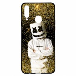 Чехол для Samsung A20s Marshmello Dj and gold - PrintSalon