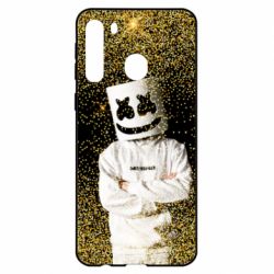 Чехол для Samsung A21 Marshmello Dj and gold - PrintSalon