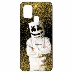 Чехол для Samsung A21s Marshmello Dj and gold - PrintSalon