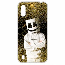 Чехол для Samsung A01/M01 Marshmello Dj and gold - PrintSalon
