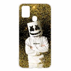 Чехол для Samsung M31 Marshmello Dj and gold - PrintSalon