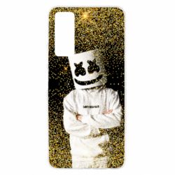 Чехол для Huawei P Smart 2021 Marshmello Dj and gold - PrintSalon