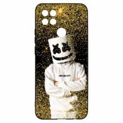 Чехол для Oppo A15s/A15 Marshmello Dj and gold - PrintSalon