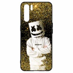 Чехол для Oppo A91/Reno3 Marshmello Dj and gold - PrintSalon
