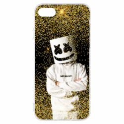 Чехол для iPhone 8 Marshmello Dj and gold - PrintSalon