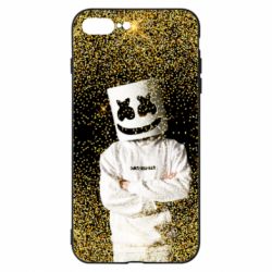 Чехол для iPhone 8 Plus Marshmello Dj and gold - PrintSalon