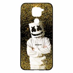Чехол для Xiaomi Redmi Note 9/Redmi 10X Marshmello Dj and gold - PrintSalon