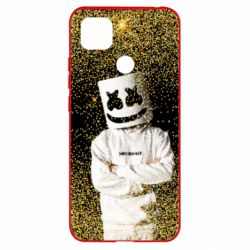 Чехол для Xiaomi Redmi 9c Marshmello Dj and gold - PrintSalon
