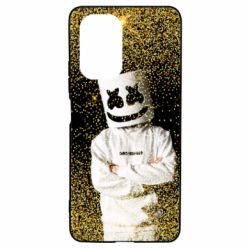 Чехол для Xiaomi Poco F3/K40 Marshmello Dj and gold - PrintSalon