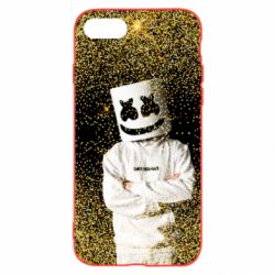 Чехол для iPhone SE 2022 Marshmello Dj and gold - PrintSalon