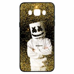 Чехол для Samsung J7 2016 Marshmello Dj and gold - PrintSalon