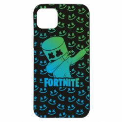 Чехол для iPhone 14 Plus Marshmello Fortnite Dab Neon - PrintSalon