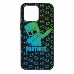 Чехол для iPhone 14 Pro Max Marshmello Fortnite Dab Neon - PrintSalon