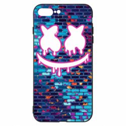 Чехол для iPhone 7 Plus Marshmello logo and color background - PrintSalon