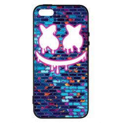 Чехол для iPhone5/5S/SE Marshmello logo and color background - PrintSalon