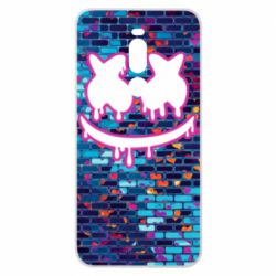 Чехол для Meizu Note 8 Marshmello logo and color background - PrintSalon