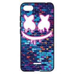 Чехол для Xiaomi Redmi 6A Marshmello logo and color background - PrintSalon
