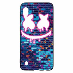 Чехол для Samsung A10 Marshmello logo and color background - PrintSalon