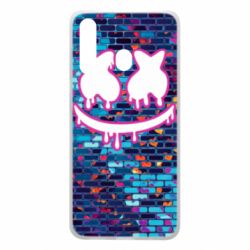 Чехол для Samsung A60 Marshmello logo and color background - PrintSalon