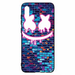 Чехол для Samsung A70 Marshmello logo and color background - PrintSalon