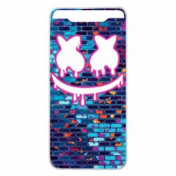 Чехол для Samsung A80 Marshmello logo and color background - PrintSalon