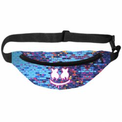 3D-сумки на пояс Marshmello logo and color background - PrintSalon