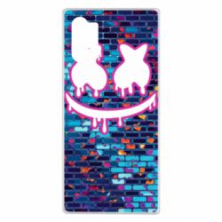 Чехол для Samsung Note 10 Plus Marshmello logo and color background - PrintSalon