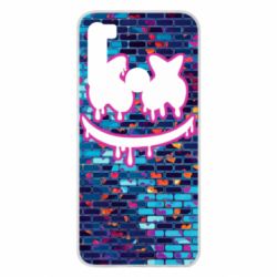 Чехол для Xiaomi Redmi Note 8 Marshmello logo and color background - PrintSalon