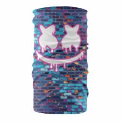 Бандана Marshmello logo and color background - PrintSalon