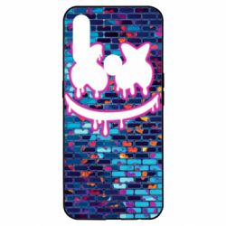 Чехол для Oppo A31 Marshmello logo and color background - PrintSalon