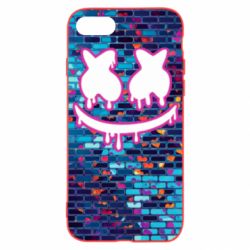 Чехол для iPhone SE 2020 Marshmello logo and color background - PrintSalon
