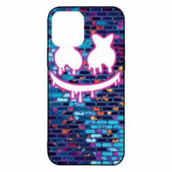 Чехол для iPhone 12 Marshmello logo and color background - PrintSalon