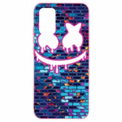 Чехол для Samsung A02s/M02s Marshmello logo and color background - PrintSalon