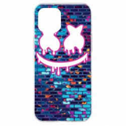 Чехол для iPhone 12 Pro Max Marshmello logo and color background - PrintSalon