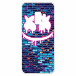 Чехол для Samsung S9 Marshmello logo and color background - PrintSalon