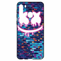 Чехол для Samsung A21 Marshmello logo and color background - PrintSalon