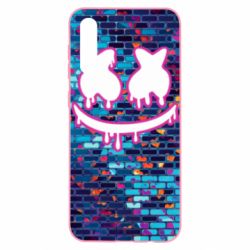 Чехол для Samsung A50 Marshmello logo and color background - PrintSalon