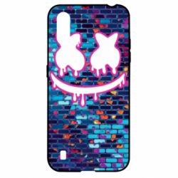 Чехол для Samsung A01/M01 Marshmello logo and color background - PrintSalon