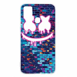 Чехол для Samsung M31 Marshmello logo and color background - PrintSalon