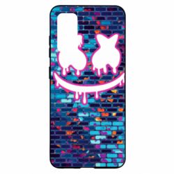 Чехол для Samsung S20 Marshmello logo and color background - PrintSalon
