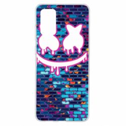 Чехол для Samsung S20+ Marshmello logo and color background - PrintSalon