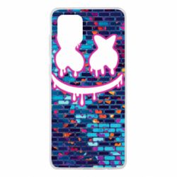 Чехол для Samsung Note 10 Lite Marshmello logo and color background - PrintSalon